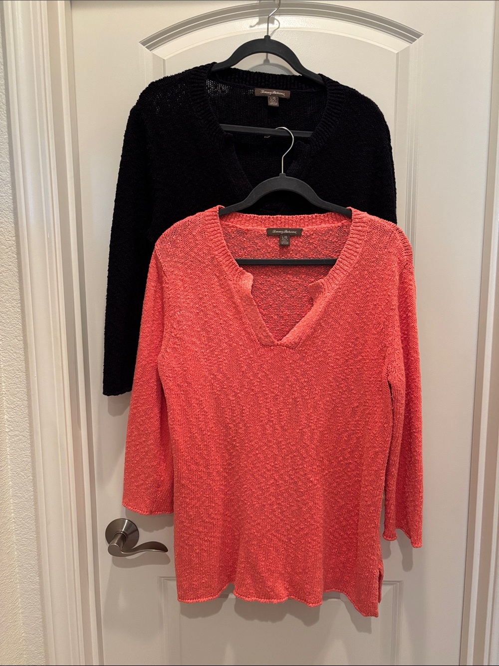 S/2 size large Tommy Bahama V-Neck Sweaters